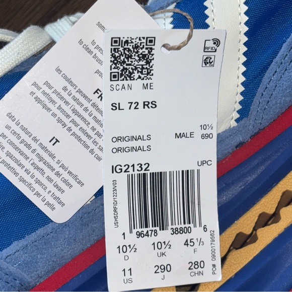 adidas Blue and White SL72RS - Picture 12 of 12